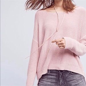 Anthropology Moth Pink Fairview Pullover Sweater